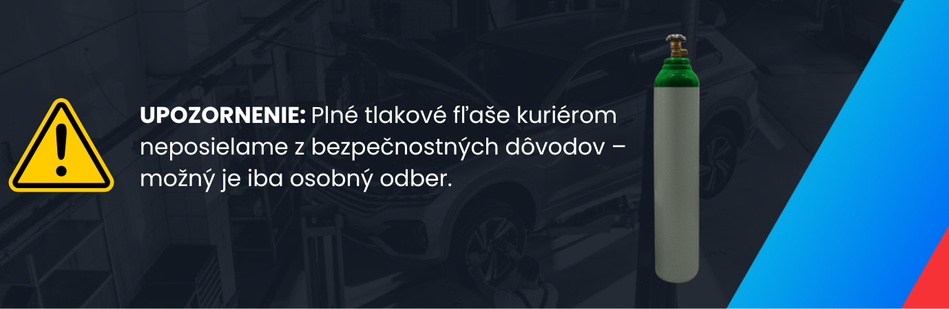 Tlakové fľaše - upozornenie